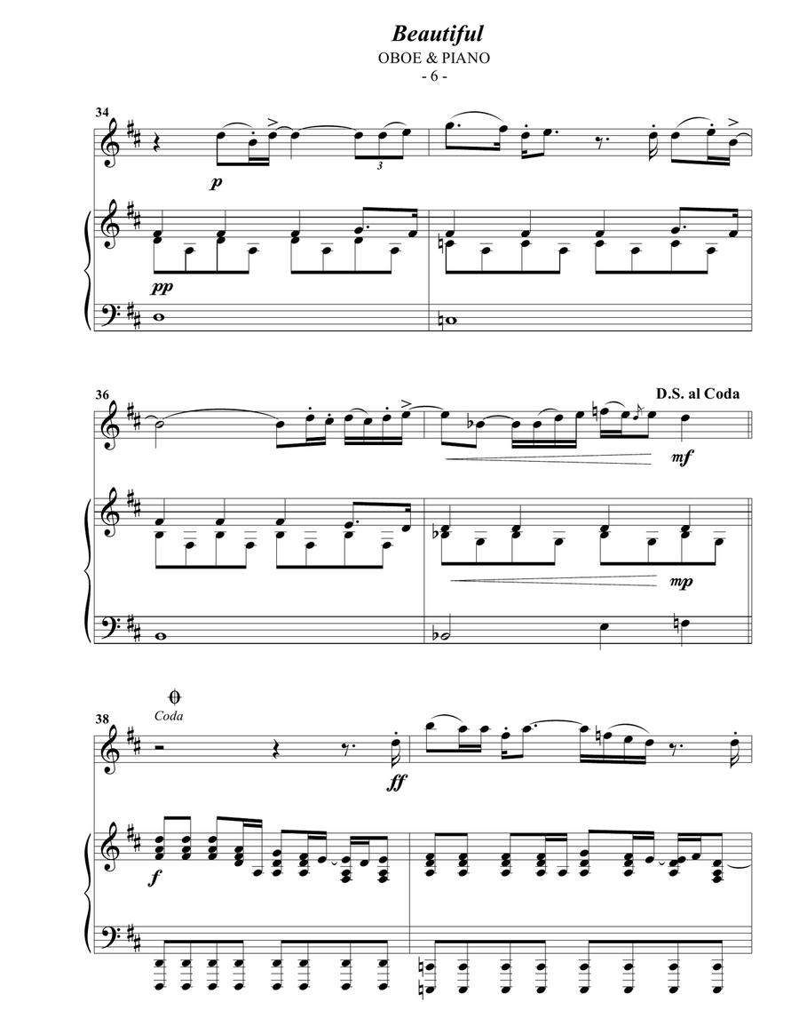 Beautiful Piano scores gallery preview page 6
