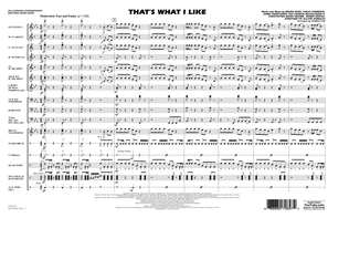 That's What I Like - Conductor Score (Full Score)