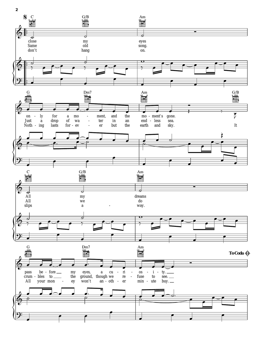 Dust In The Wind Acoustic Guitar scores gallery preview page 2