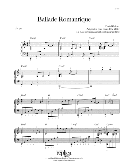 Ballade Romantique - Partition Piano Solo image number null