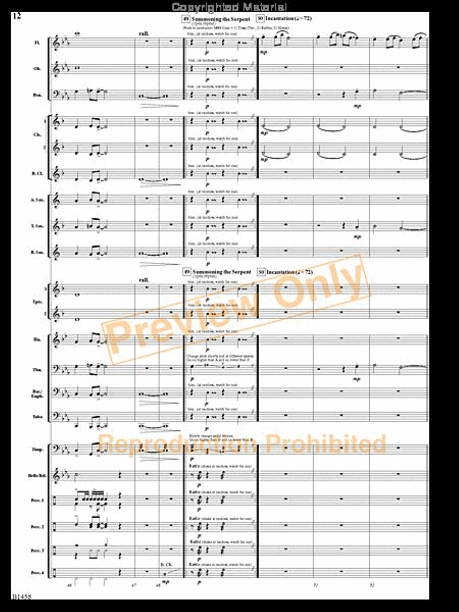 Stone Serpent Mound Concert Band scores gallery preview page 11