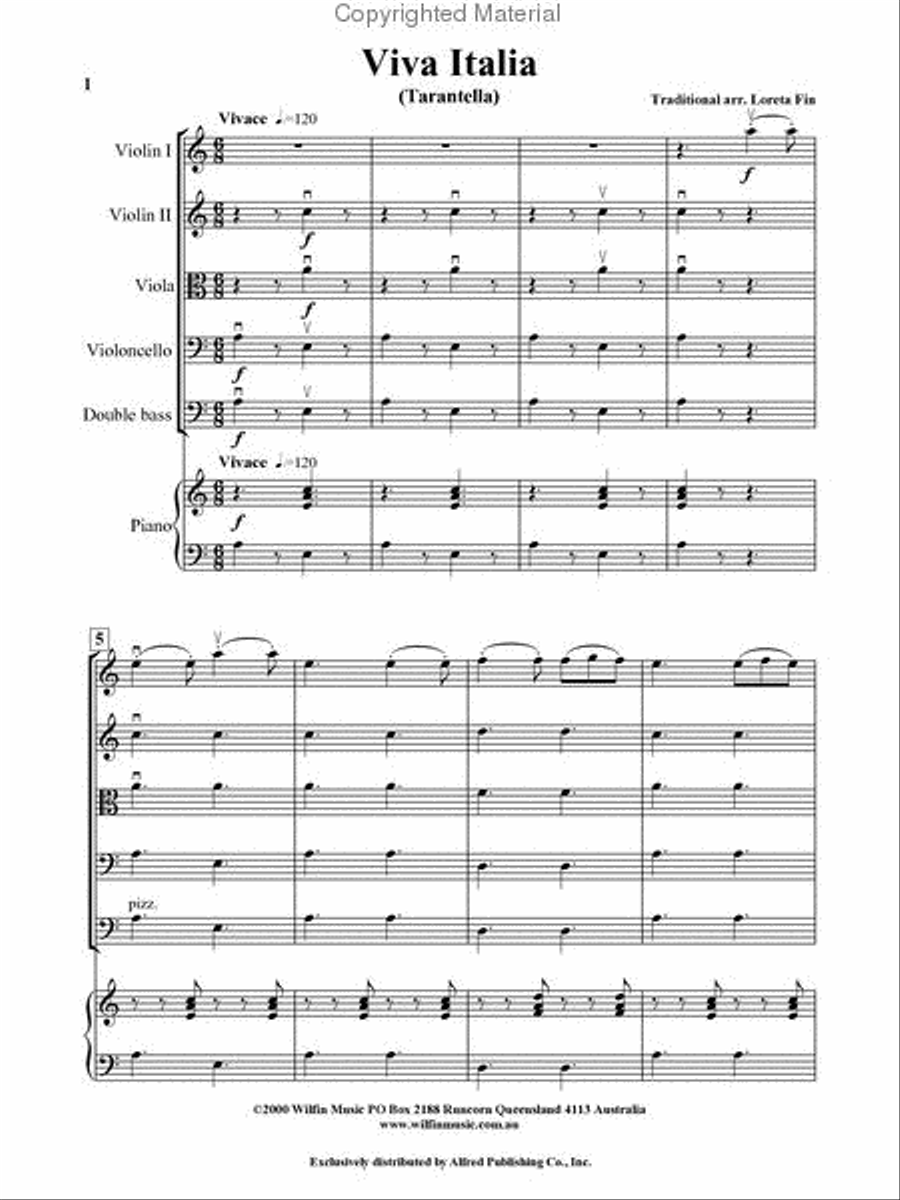 Viva Italia (Tarentella) Viva Italia (Tarentella) String Orchestra scores gallery preview page 2