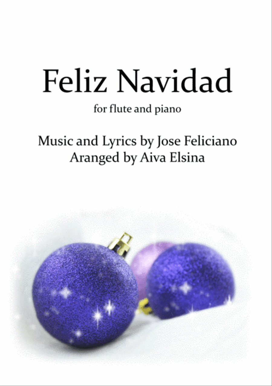 Feliz Navidad Flute Solo scores gallery preview page 1