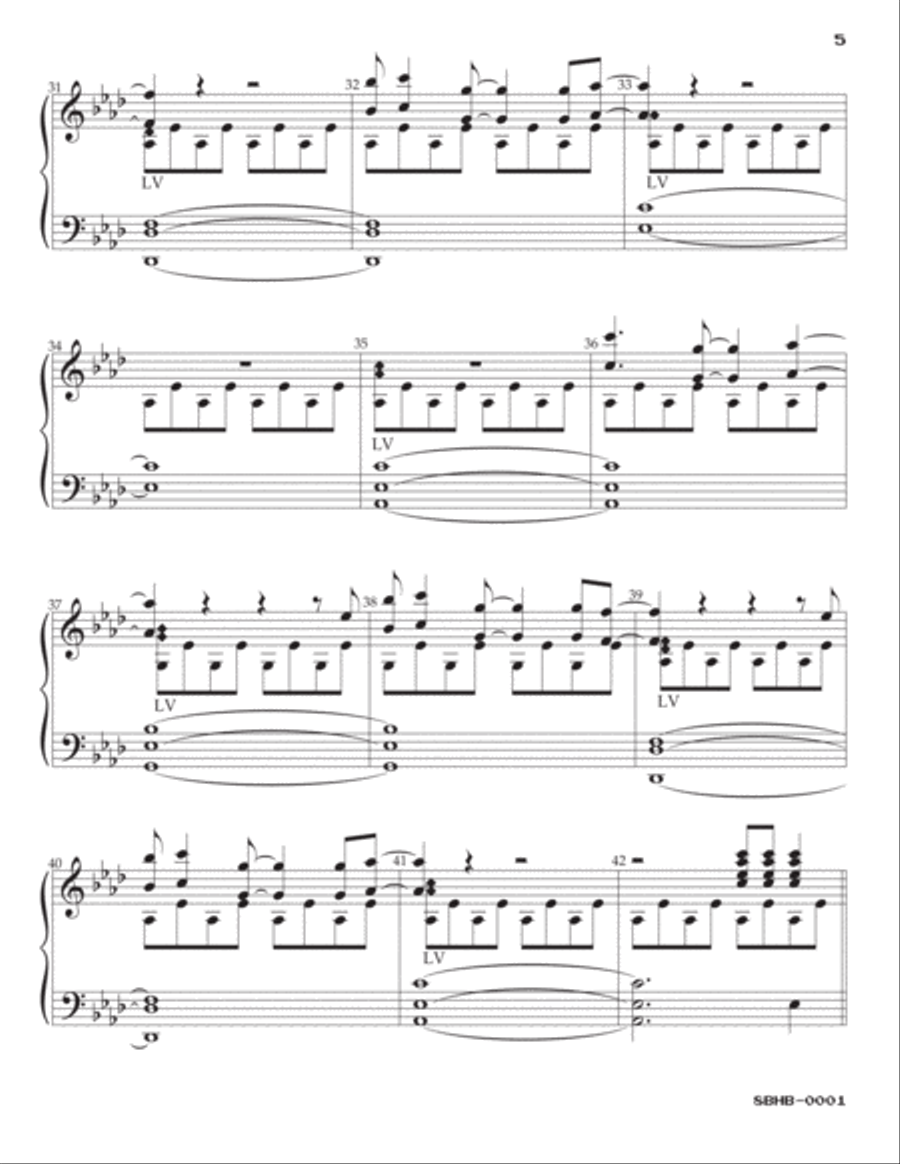 Chasing Cars Handbell Choir scores gallery preview page 5