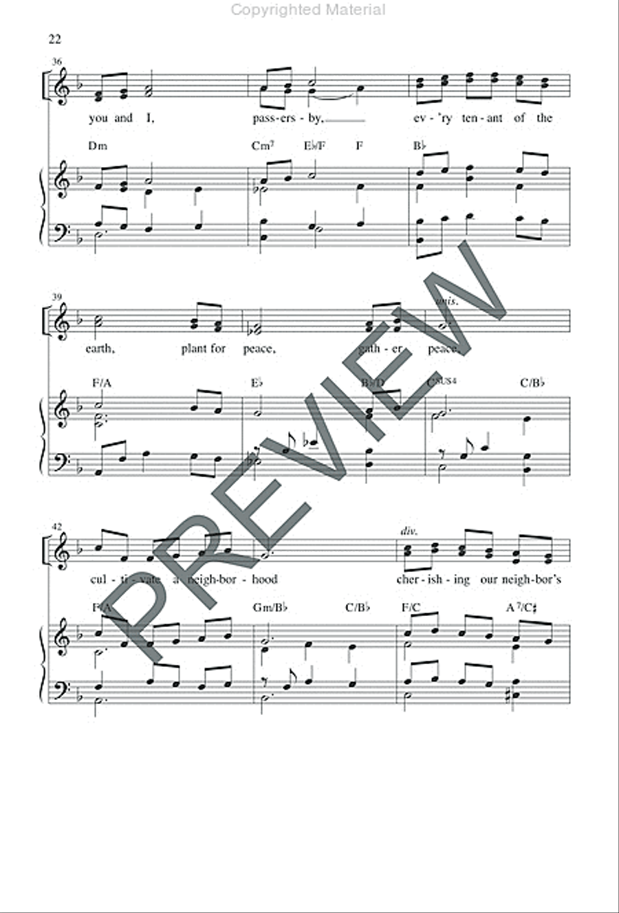 Sing for Peace - Preview edition SA scores gallery preview page 21