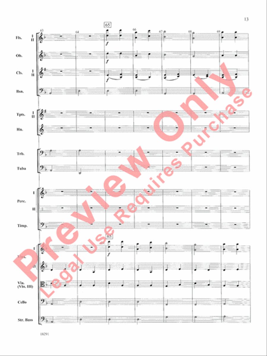Hungarian Air and Dance Full Orchestra scores gallery preview page 14