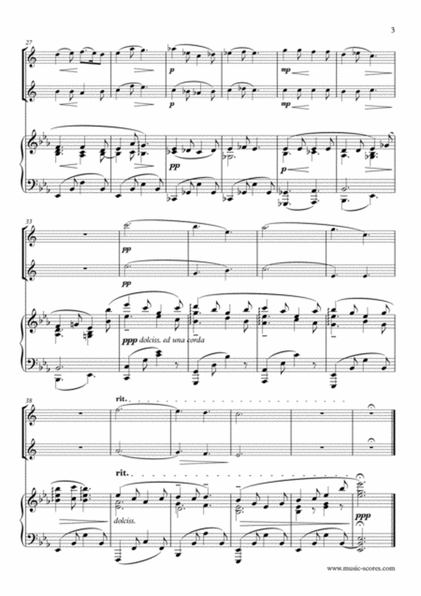 Mary's Lullaby, or Maria Wiegenlied - 2 Alto Saxes and Piano image number null