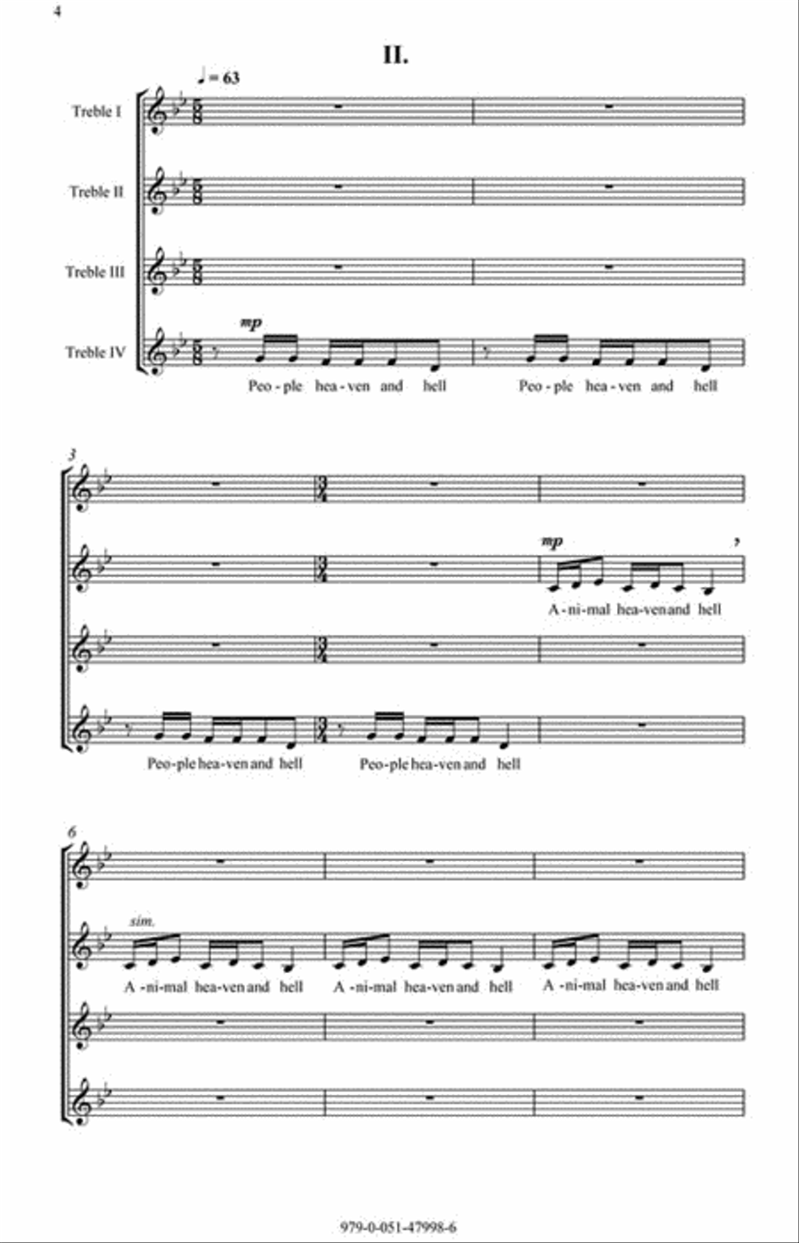 Three Heavens and Hells SSAA scores gallery preview page 6