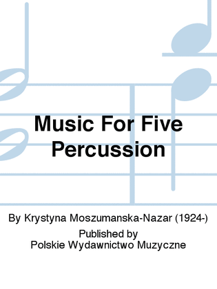 Book cover for Music For Five Percussion