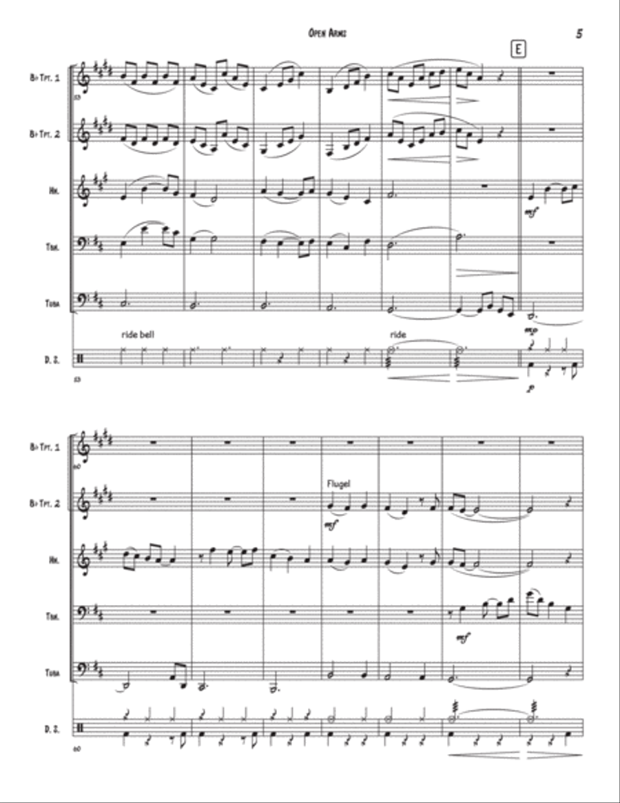 Open Arms Open Arms Brass Ensemble scores gallery preview page 5