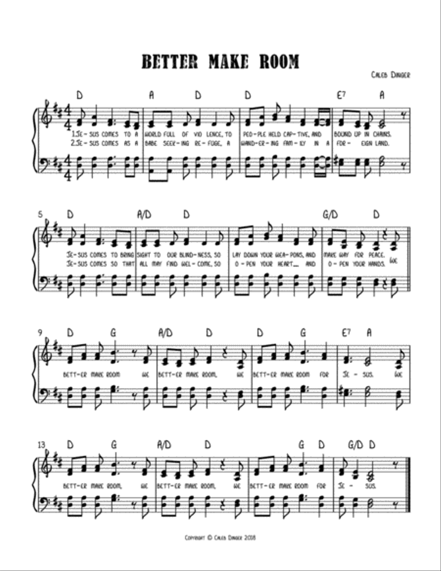Better Make Room Better Make Room 4-Part scores gallery preview page 1
