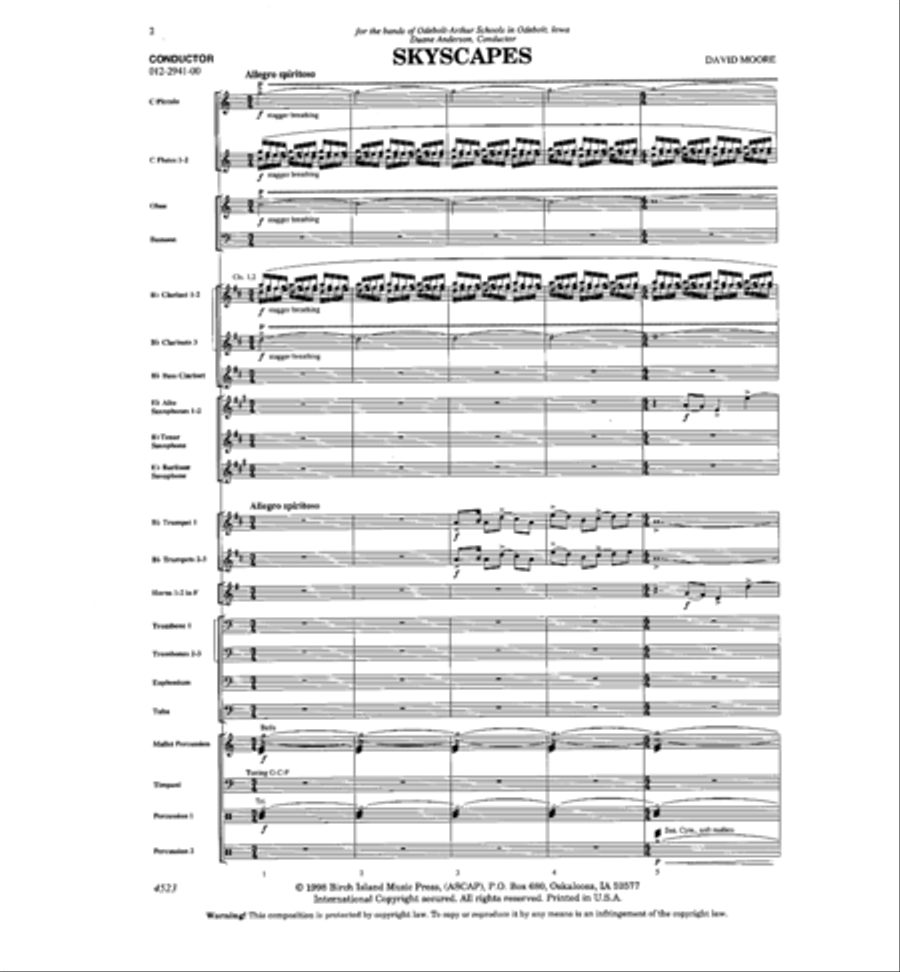 Skyscapes Skyscapes Concert Band scores gallery preview page 2