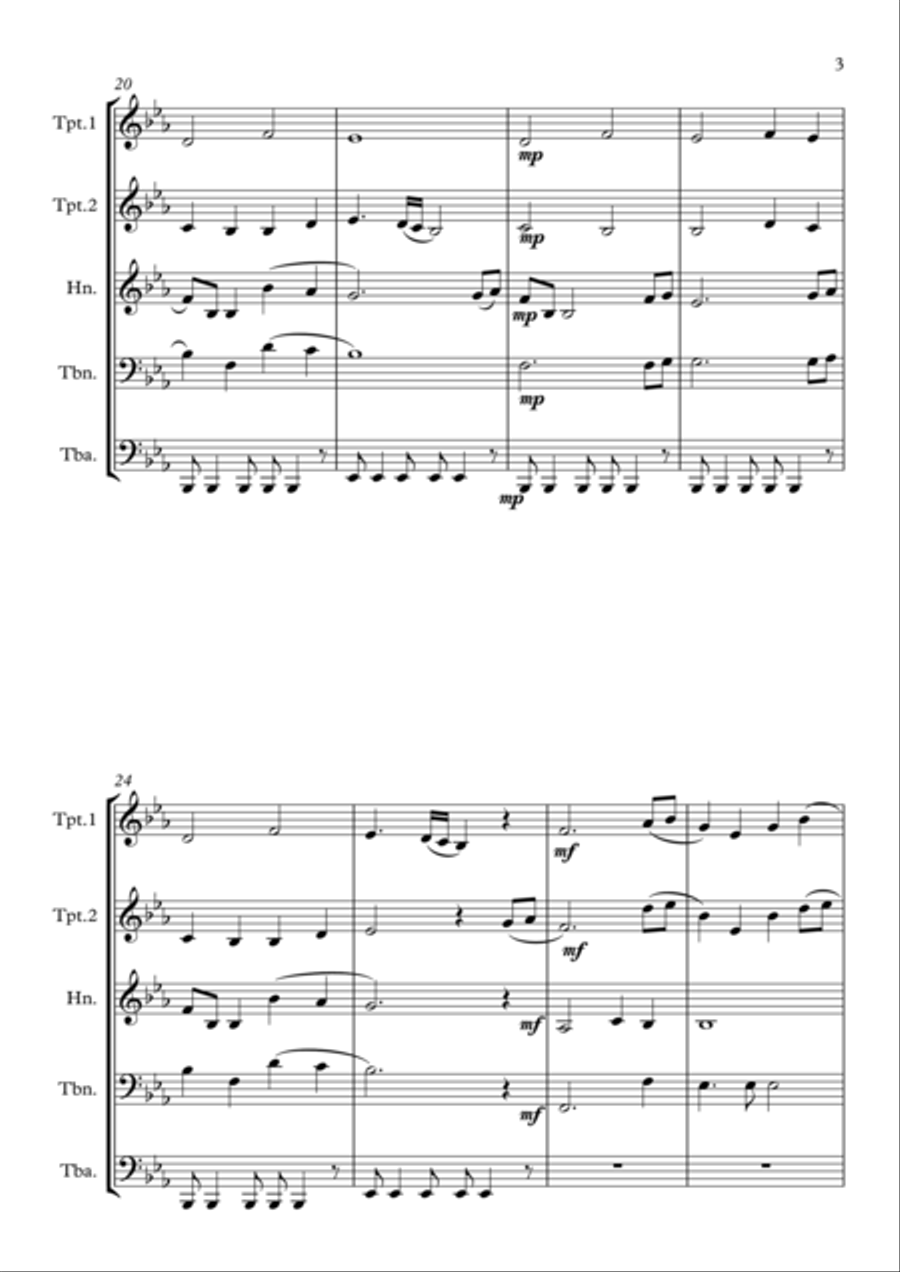 Maybe Later Brass Ensemble scores gallery preview page 3