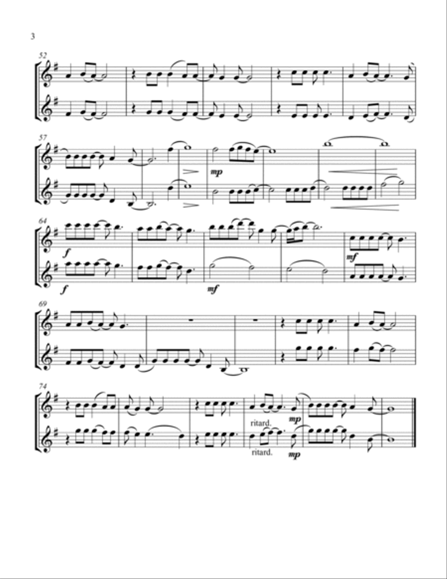 Shallow Clarinet Duet scores gallery preview page 4