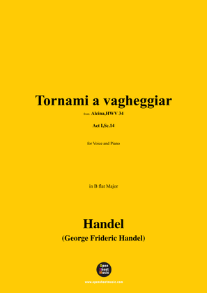 Book cover for Handel-Tornami a vagheggiar(HWV 34,Act I,Sc.14),in B flat Major