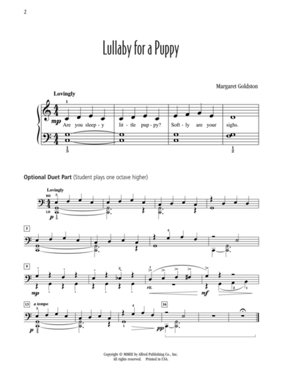 Lullaby for a Puppy