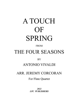 Book cover for A Taste of Spring from the Four Seasons for Flute Quartet/Ensemble