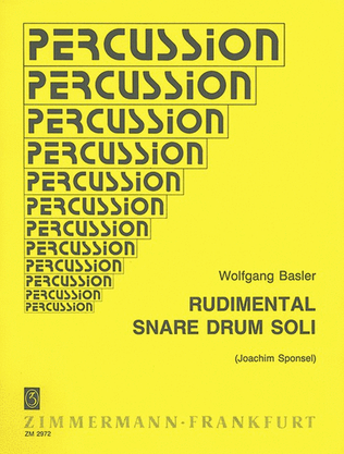 Book cover for Rudimental Snare Drum Soli