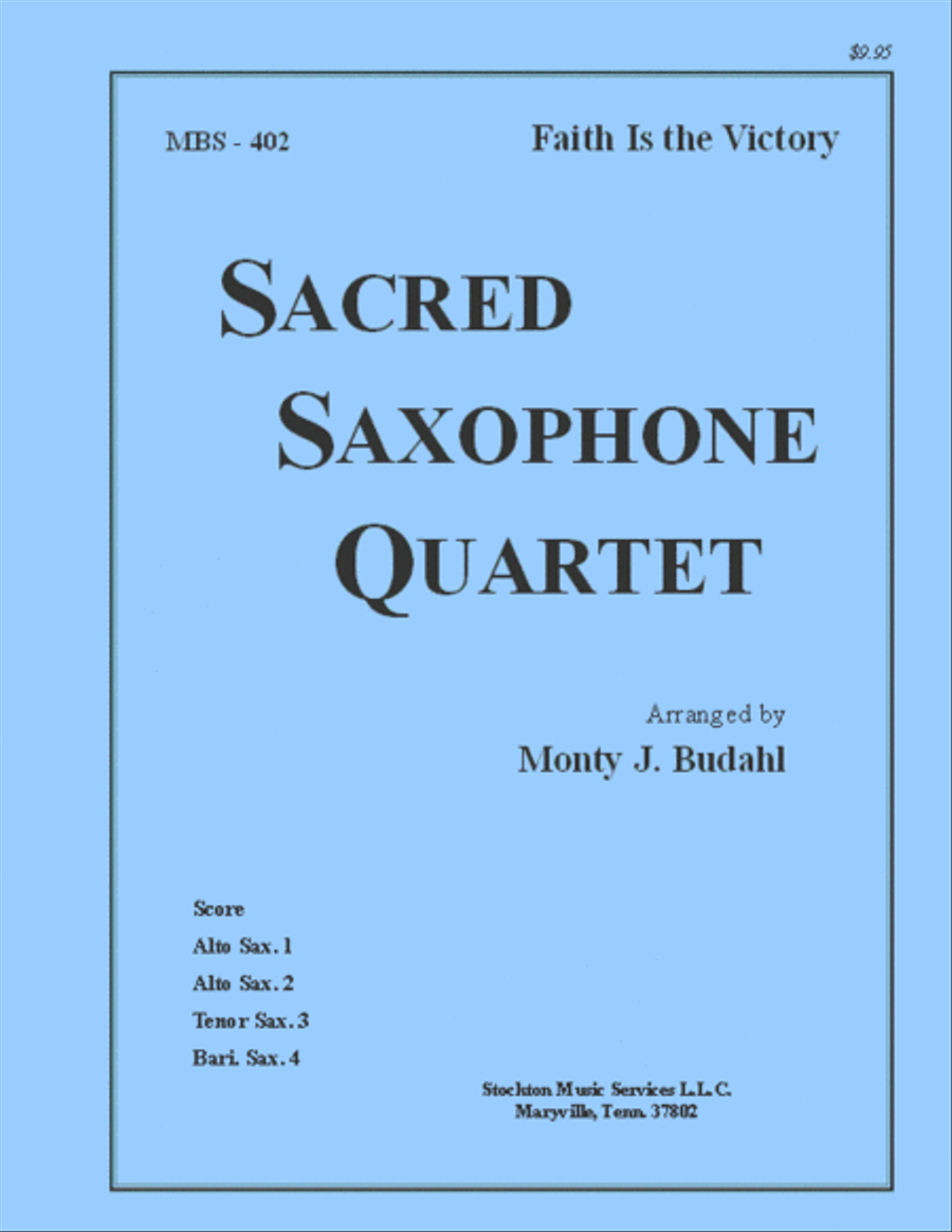 Faith Is The Victory Saxophone Quartet scores gallery preview page 1