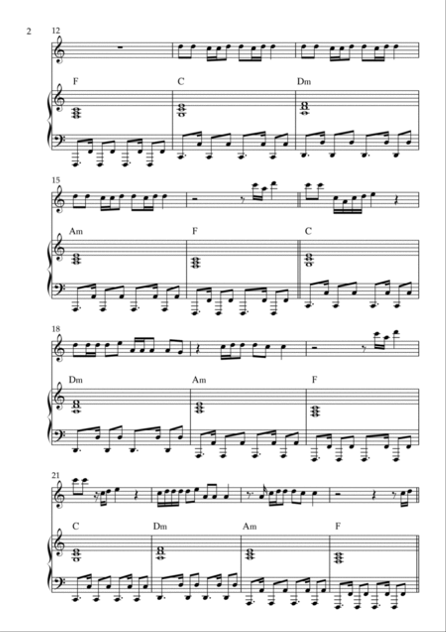 Delicate Flute Solo scores gallery preview page 2