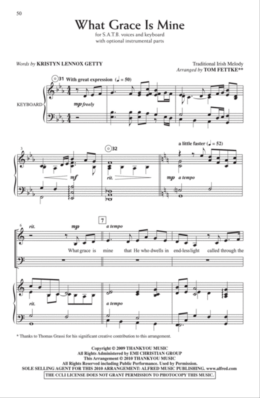 How Can We Keep from Singing? 4-Part scores gallery preview page 4