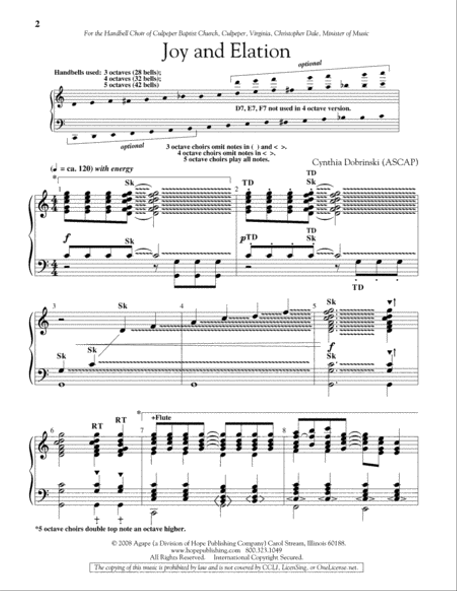 Joy and Elation 5-Octaves scores gallery preview page 2