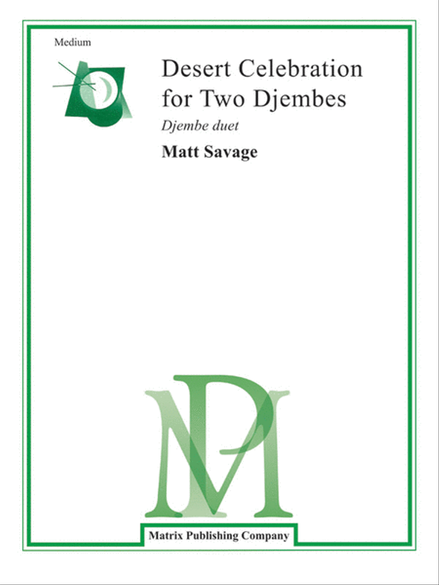 Desert Celebration for Two Djembes Small Ensemble scores gallery preview page 1