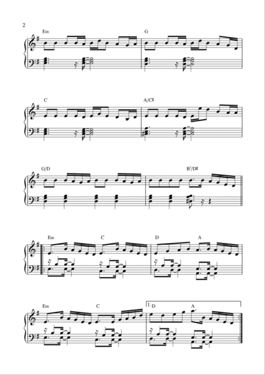 Unity Piano Solo scores gallery preview page 2