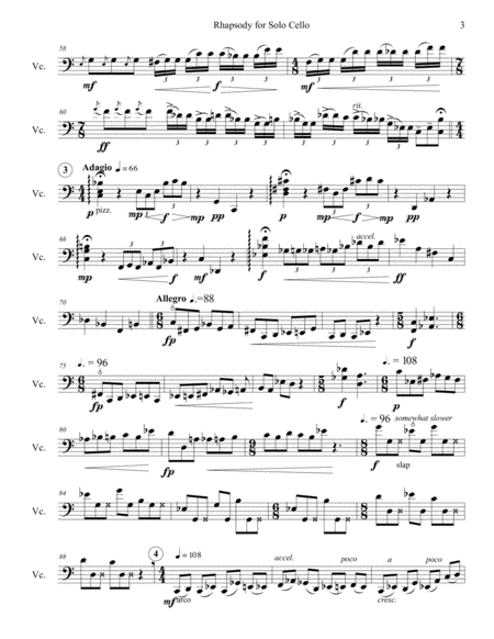 Rhapsody for Solo Cello image number null