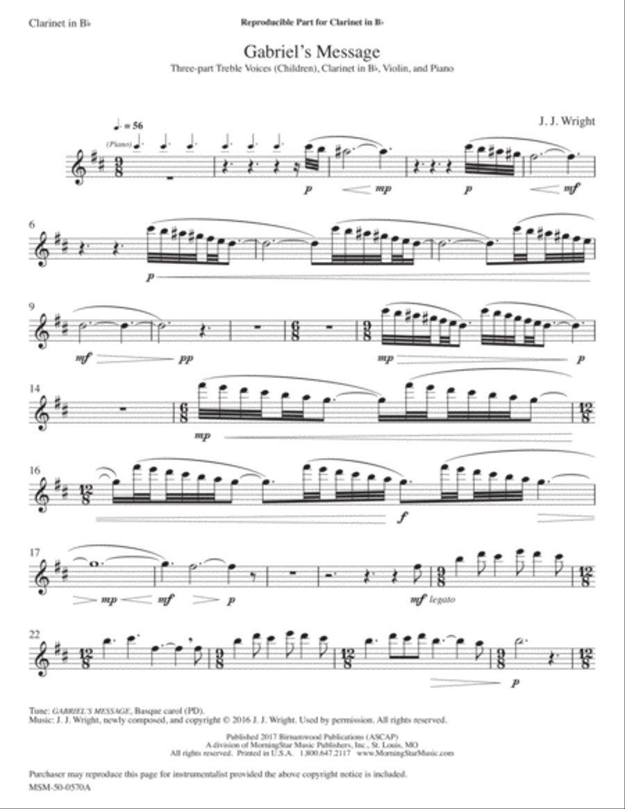 Gabriel's Message Choir scores gallery preview page 2