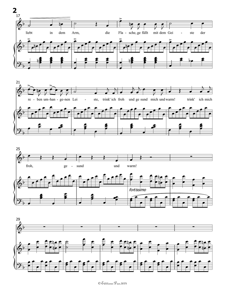 Der Liebescheue, by Carl Loewe, in F Major Voice scores gallery preview page 4