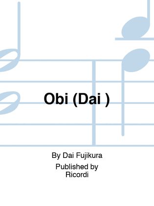 Book cover for Obi (帯)
