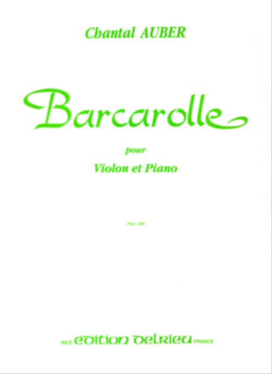 Barcarolle Violin Solo scores gallery preview page 1