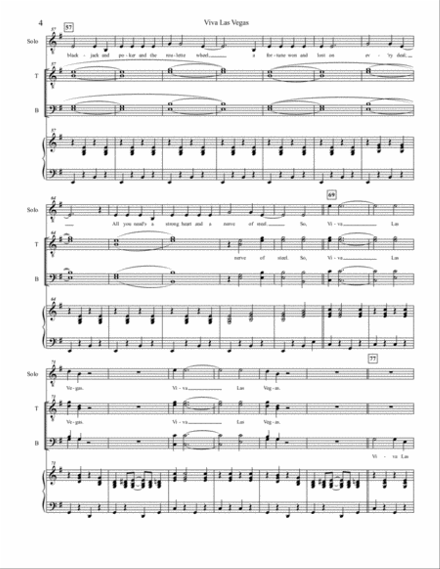 Viva Las Vegas from VIVA LAS VEGAS TTBB scores gallery preview page 4
