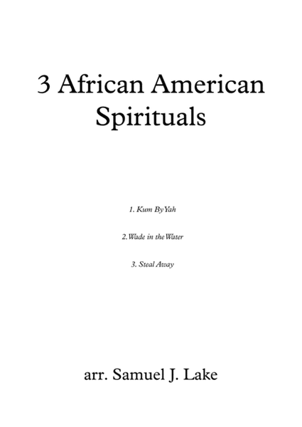 3 African American Spirituals - SSAA