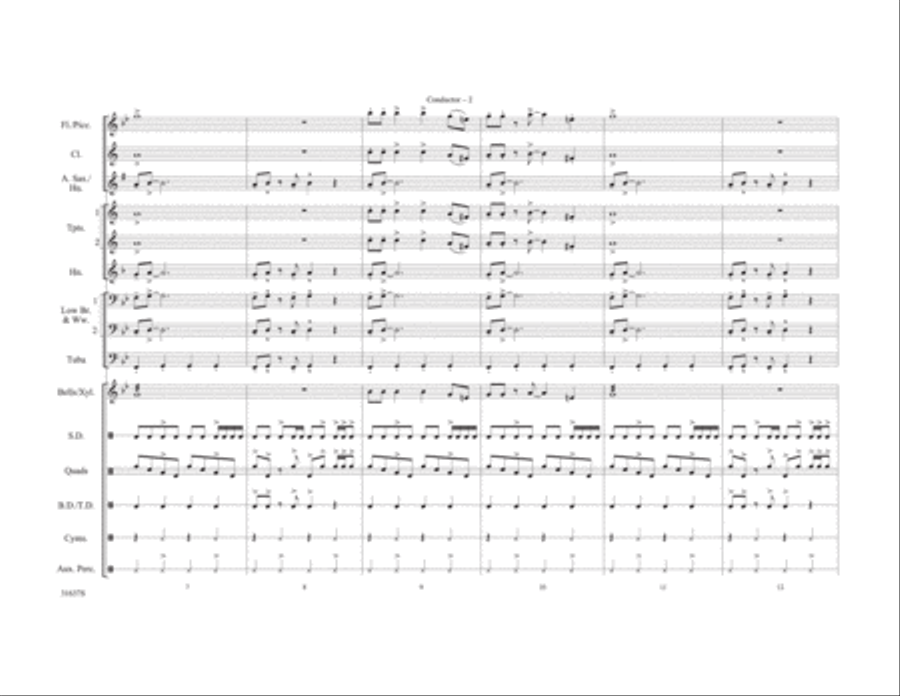Rock and Roll Marching Band scores gallery preview page 3