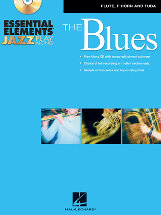 Book cover for Essential Elements Jazz Play-Along - The Blues