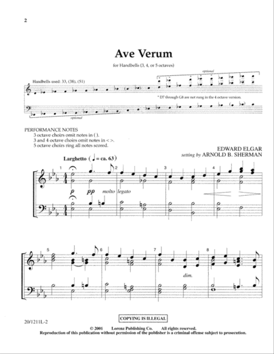 Ave Verum Ave Verum 5-Octaves scores gallery preview page 2