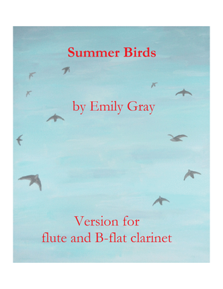 Book cover for Summer Birds (Flute and Clarinet)