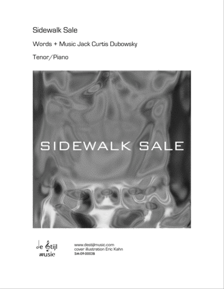 Sidewalk Sale (Tenor; Piano/Vocal) Tenor Voice scores gallery preview page 1