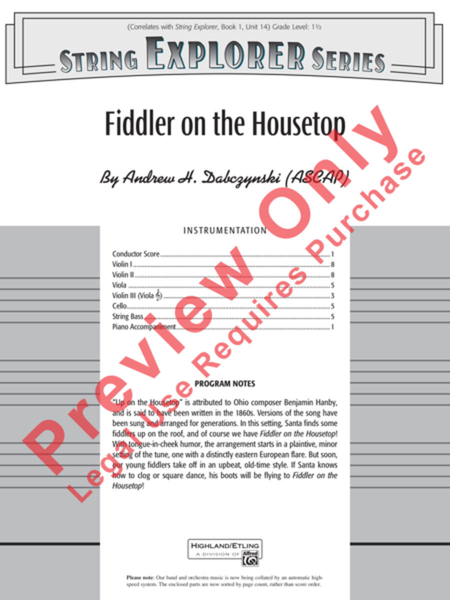 Fiddler on the Housetop