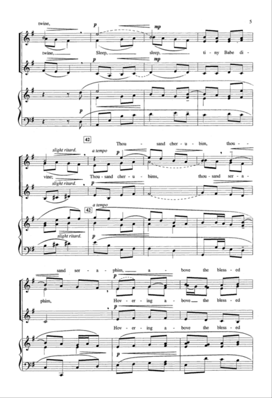 The Sleep Of The Child Jesus SSA scores gallery preview page 4