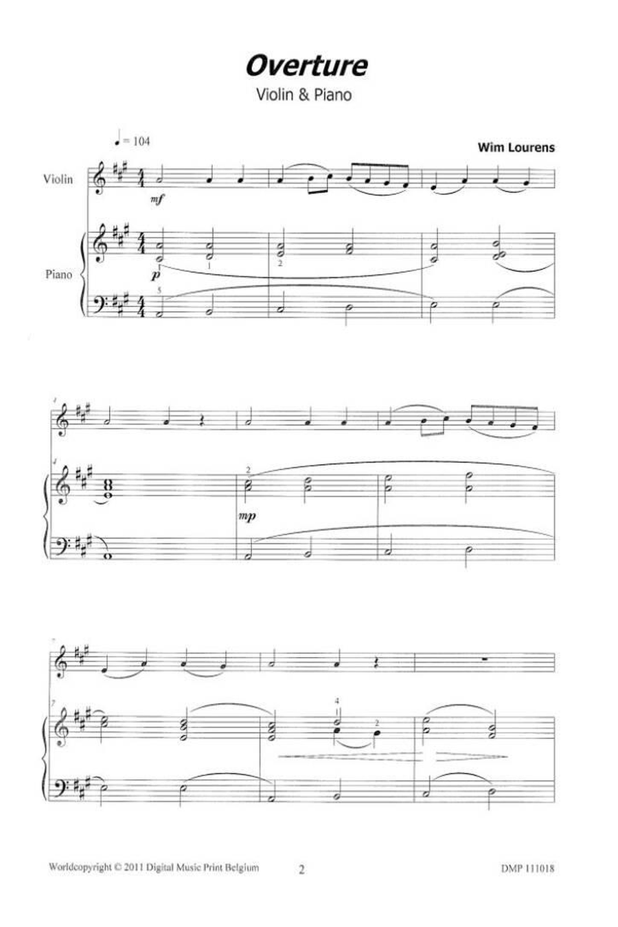 Overture Violin Solo scores gallery preview page 2