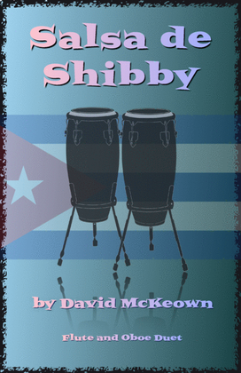 Book cover for Salsa de Shibby, for Flute and Oboe Duet