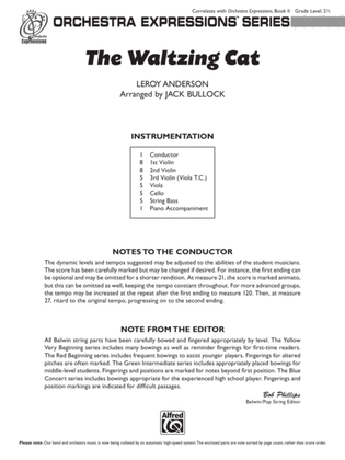 Book cover for The Waltzing Cat: Score