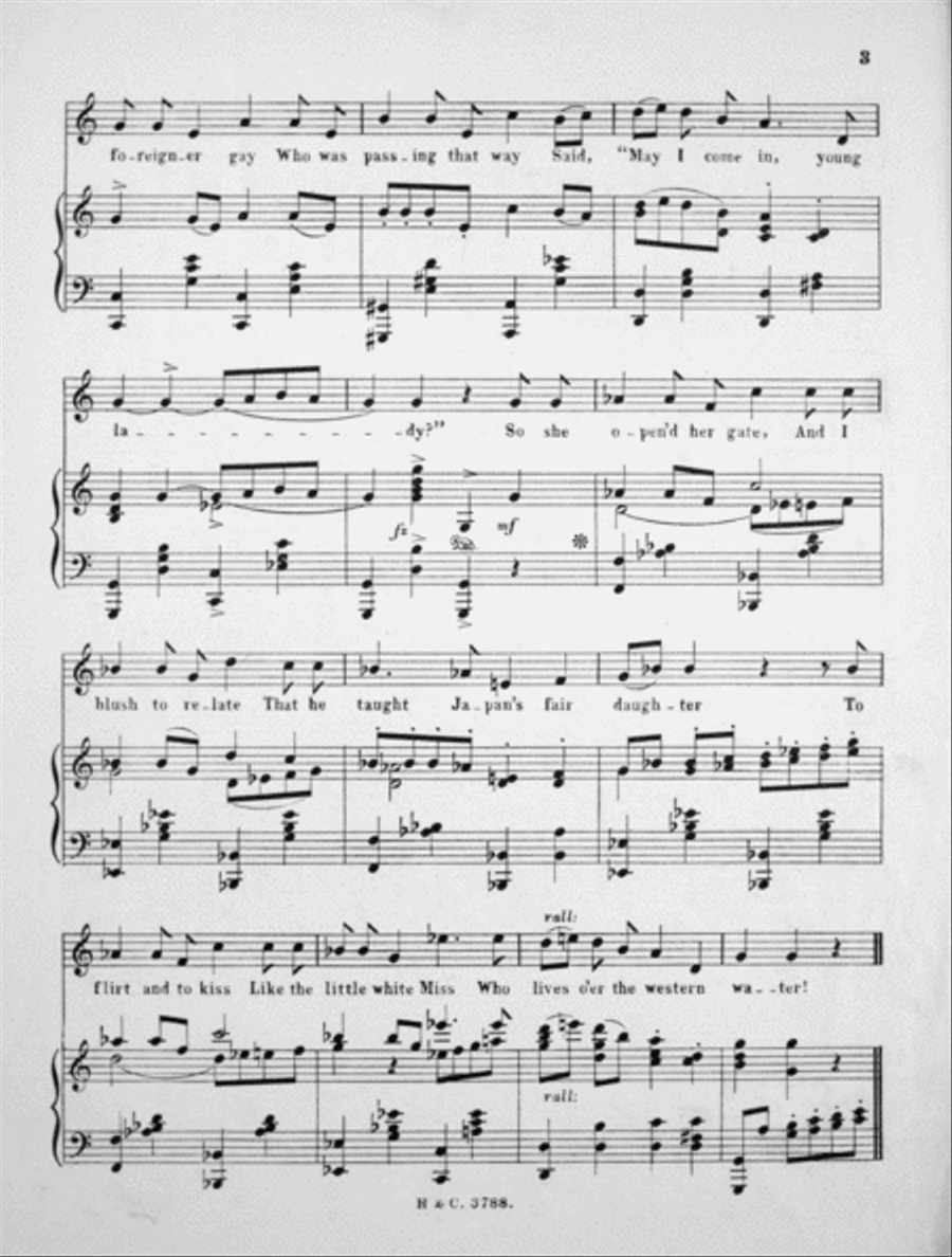 The Jewel of Asia. Song Voice scores gallery preview page 3
