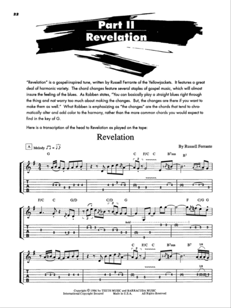 Robben Ford -- The Blues and Beyond Electric Guitar scores gallery preview page 5