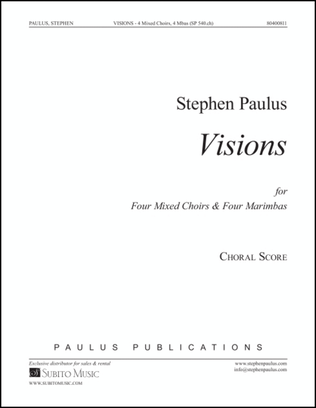 Book cover for Visions - Choral Part