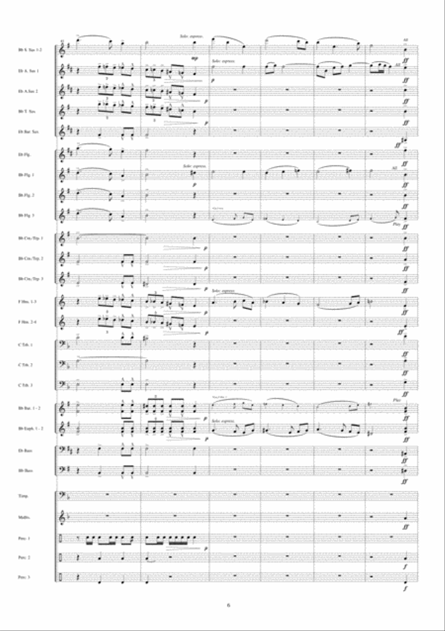 Jericho Fanfare Band scores gallery preview page 7