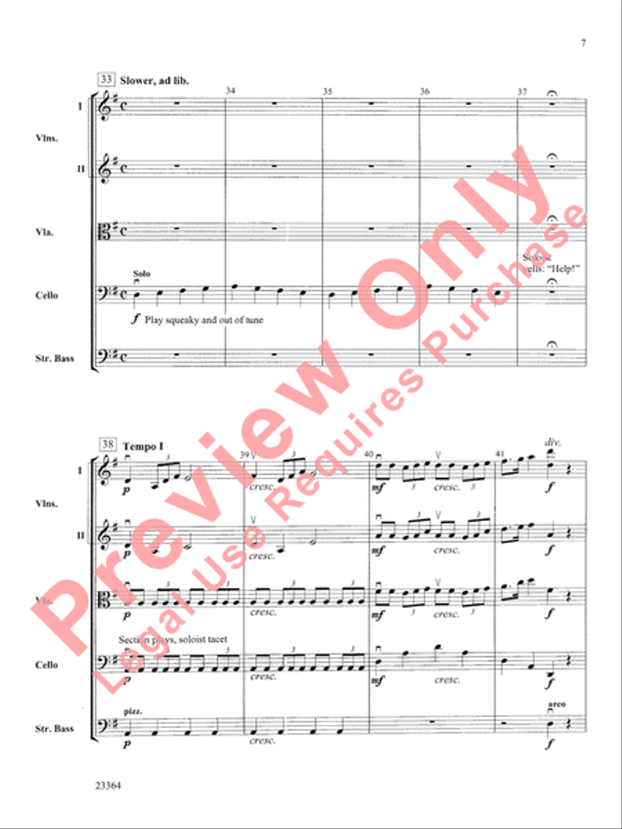 The Adventures of Stringman String Orchestra scores gallery preview page 8